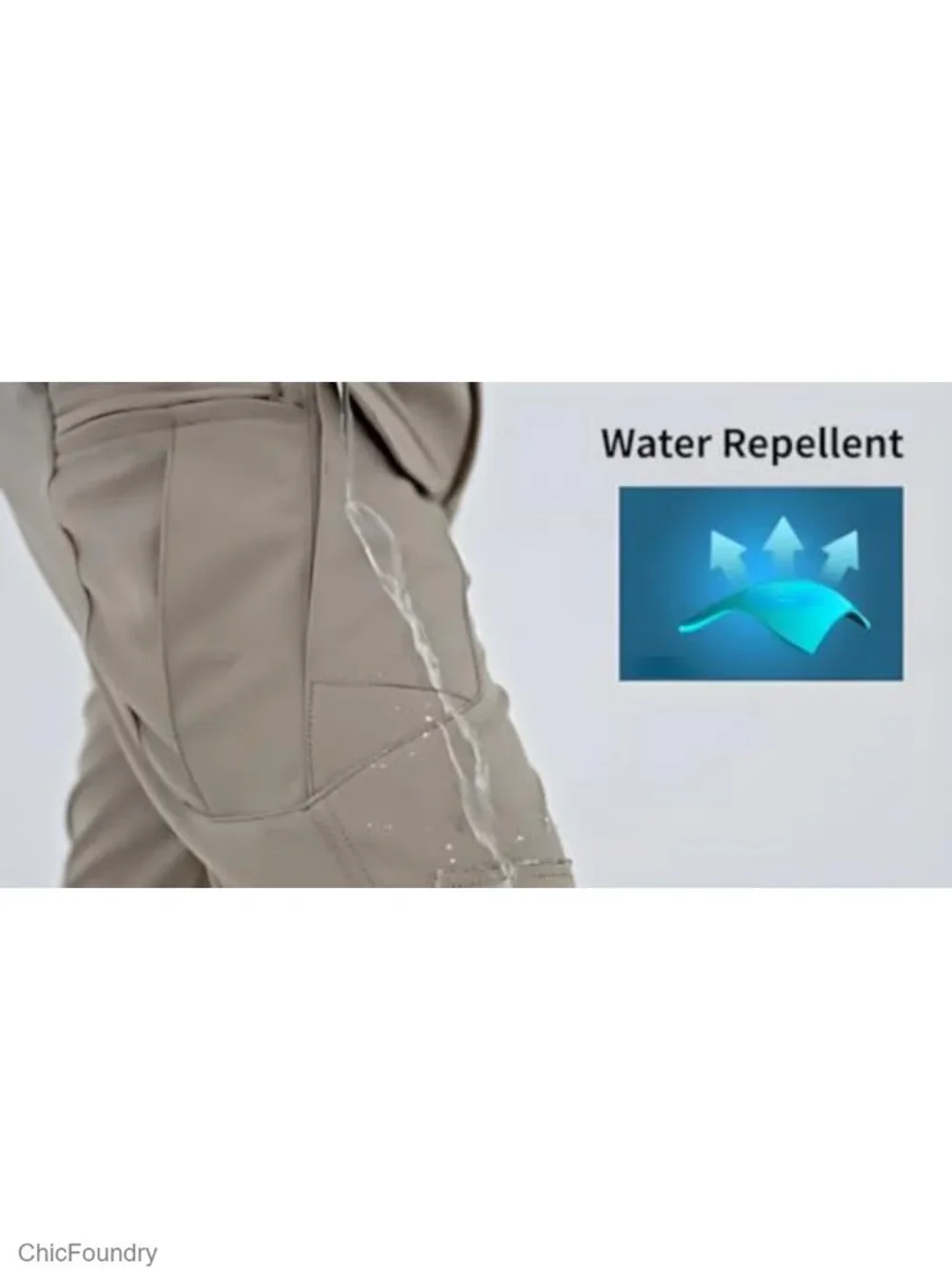 Water Resistant Tactical Cargo Pants with 8 Pockets for Hiking Work